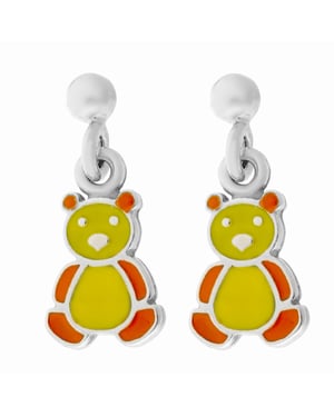 Orphelia 'Bär' Tropfenohrringe aus 925er Sterlingsilber für Kinder - Silber ZO-7140/YE