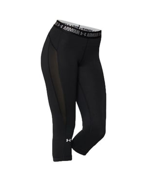 Under ArmourHeatgear Capri Leggings Enge Schwarz - Frauen