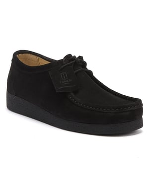 TOWER London Apache Schwarz Wildleder Schuhe