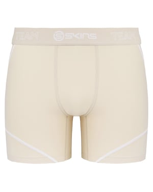 Skins Dnamic Herren beige neutrale Kompressionsstrafen Shorts DB00010099002
