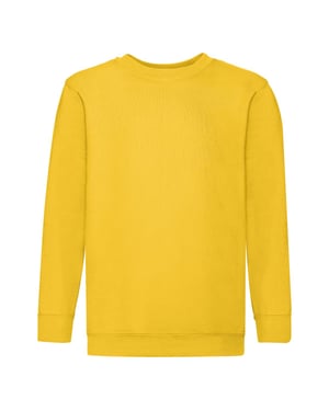 Fruit of the Loom - "Premium" Sweatshirt für Kinder angesetzte Ärmel (Sonnenblume)