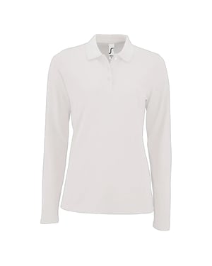 SOLS - "Perfect" Poloshirt für Damen Langärmlig (Weiß)