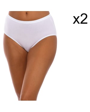 Pack-2 Bio Midi-Höschen P0AZK Frauen