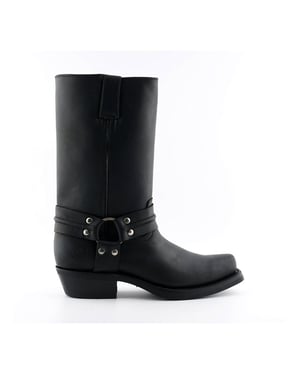 Grinders Unisex Schwarze Western-High-Lederstiefel - Renegade Hi