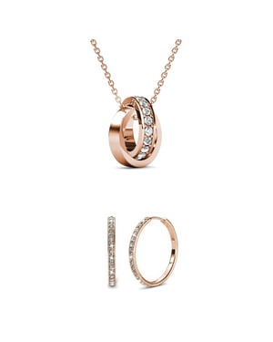 Parures Chic Kreisreifen - Or Rosé et Cristal