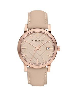 Burberry BU9014 Tan Zifferblatt Lederarmband Damenuhr