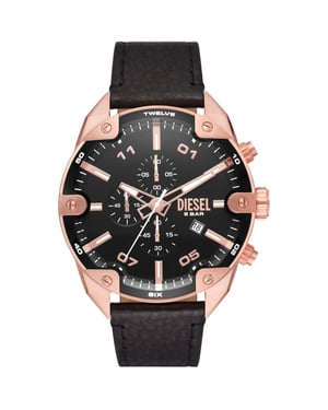 Diesel Spiked Schwarz Herren Armbanduhr DZ4607