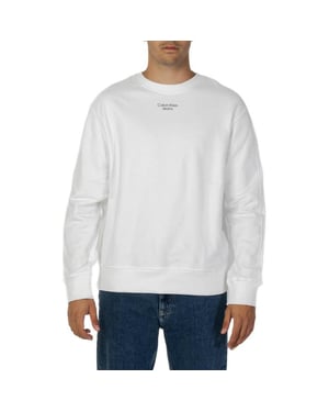 Calvin Klein Jeans Herren Sweatshirts Weiß