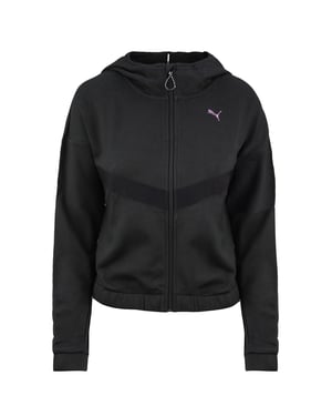 Puma Reißverschluss up Frauen schwarzer Hoodie