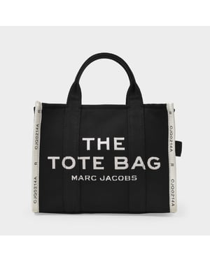 The Medium Tote Tasche aus schwarzem Canvas