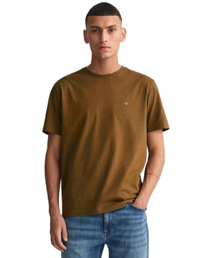 Gant Herren T-Shirts - Braun