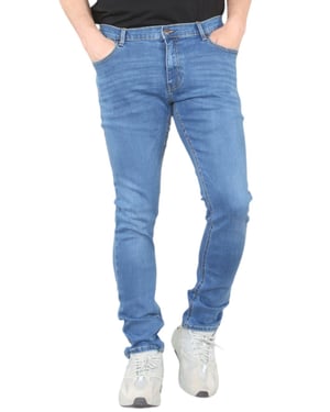 MYT Herren Skinny Fit Jeans Stretch Denim in Mittelblau