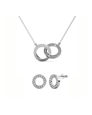 Boucles d'oreilles Ophir - Doré et Cristal