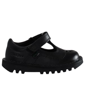 Kickers T-Bar Flutter Kinderschuhe Schwarz