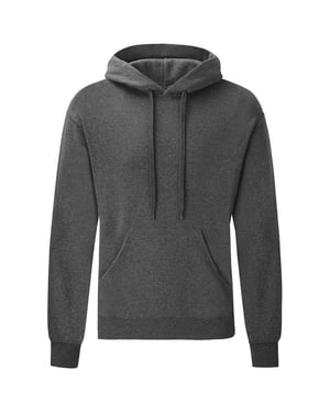 Fruit of the Loom Erwachsene Unisex Classic Sweatshirt mit Kapuze (Dunkelgrau)