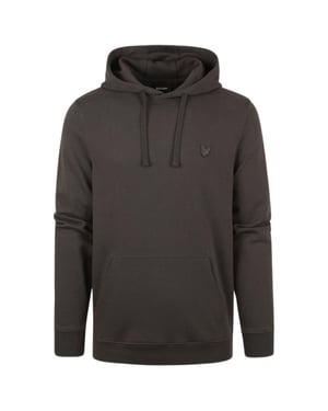 Lyle & Scott Tonal Eagle Logo Gunmetal Grey Pullover-Hoodie