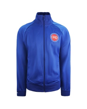 Mitchell & Ness Detroit Pistons Herren Blue Track Jacke