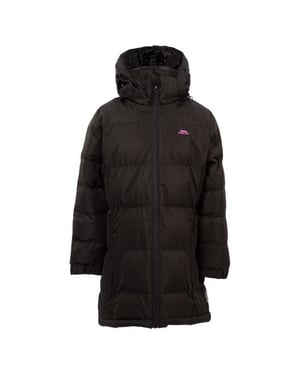 Trespass Mädchen Tiffy gepolsterter Mantel (Schwarz)