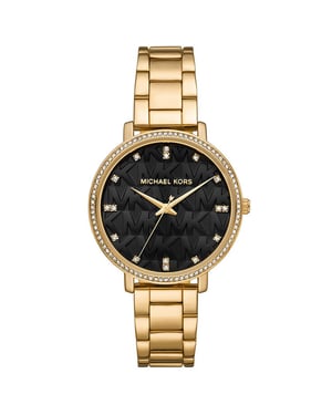 Michael Kors MK4593 Pyper schwarz MK gemusterte Damenuhr