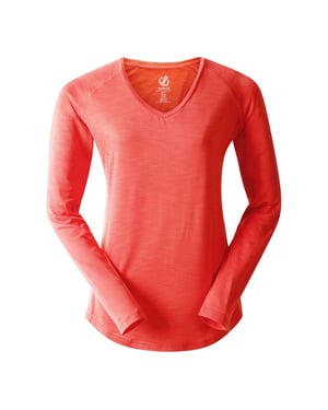 Dare 2B Damen Langarmshirt Discern (Pfirsichblüte)