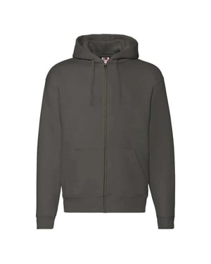 Fruit of the Loom Unisex Adult Premium Full Zip Hoodie (Holzkohle)