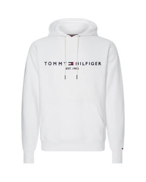 Logo Hoodie von Tommy Hilfiger in der farbe Weiss und in größe XXL.