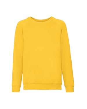 Fruit of the Loom - "Classic" Sweatshirt für Kinder Raglanärmel (Sonnenblume)