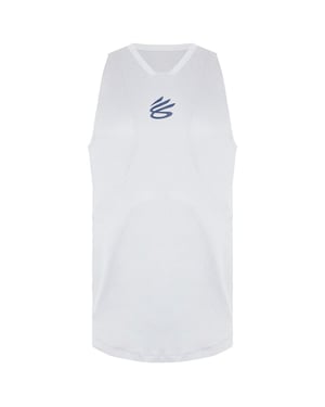 Under Armour x Stephen Curry Mens White Performance Tank Top