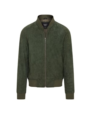 Weiche MA-1 Varsity Bomberjacke aus Ziegenwildleder f�r Herren - Dalian