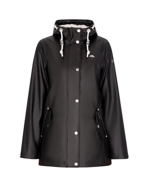 Schmuddelwedda Regenjacke Damen schwarz