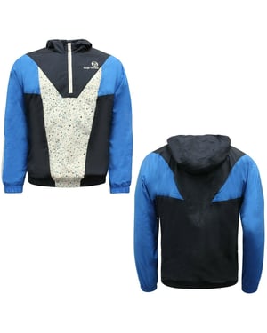Sergio Tacchini Coltan Reißverschluss UP Mens Track Top Kapuzenjacke Navy 38031 216 EE111