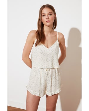 Standard V-Ausschnitt Pyjama-Set