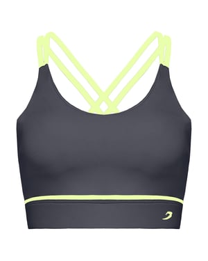 BoxRaw Valerie Damen-Sport-BH, Anthrazit