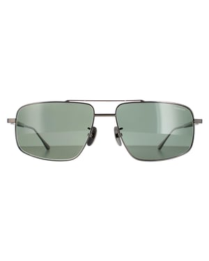 Chopard Aviator Herren Total Glänzend Gunmetal Grau Grün Polarisiert SCHF21M