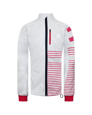 Rossignol Long Sleeve Reißverschluss auf weiß/roter Damen Ski Softshell Jacke rlfwj22 100