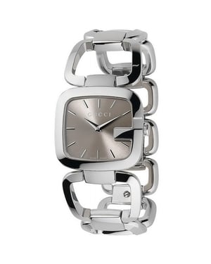 Gucci YA125402 G Braunes Zifferblatt 30mm Damenuhr