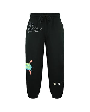 Puma x Kidsuper Studios Stretch Taille Black Mens Graphic Joggers 598991 01