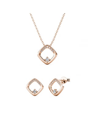 Adelise Set : Rose Gold und Kristall