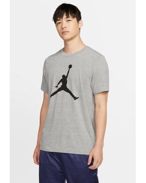 NIKE Herren M J Jumpman SS Crew T Shirt in grau