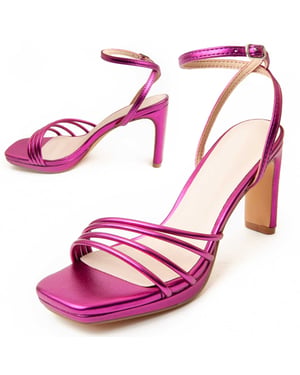 Montevita Heel Sandale 4 in Fuchsia