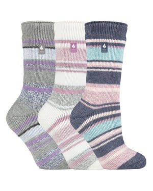 HEAT HOLDERS - 3er-Pack Multipack Damen Isolierte Thermo-Socken für den Winter - Provence