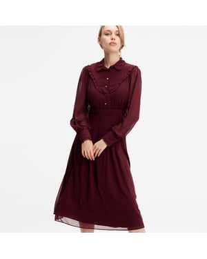 Mousseline Bluse-Kleid