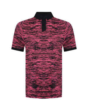 Under Armour Iso-Chill Abe Twist Mens Pink/Schwarzes Golf Polo-Hemd