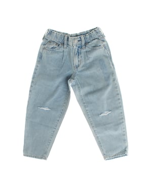 Hochsitzende Barrel-Jeans 813605 Mädchen