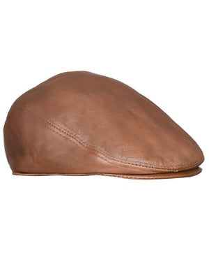 Peaky Blinders Newsboy-Flachhut aus Leder für Herren
