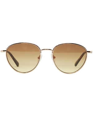 Runde goldene Sonnenbrille von Guess