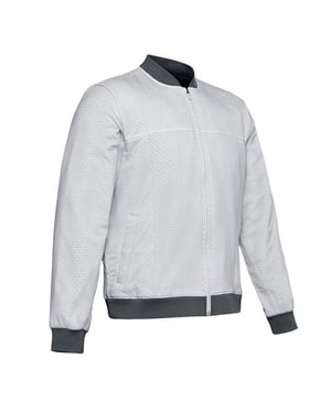 Under Armour Herren Coldgear Reactor Bomber Jacke grau 1350940 014