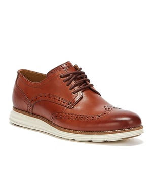 Cole Haan ØriginalGrand Shortwing Oxford Herren Braun / Weiß Brogues