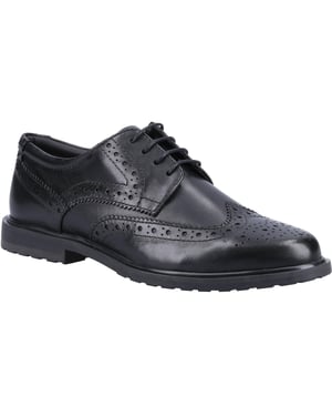 Hush Puppies Mädchen Verity Leder Brogues (Schwarz)
