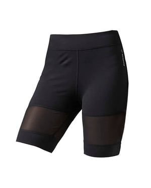Reebok Bike Shorts Mesh Panel Cycling Enge Schwarz - Frauen